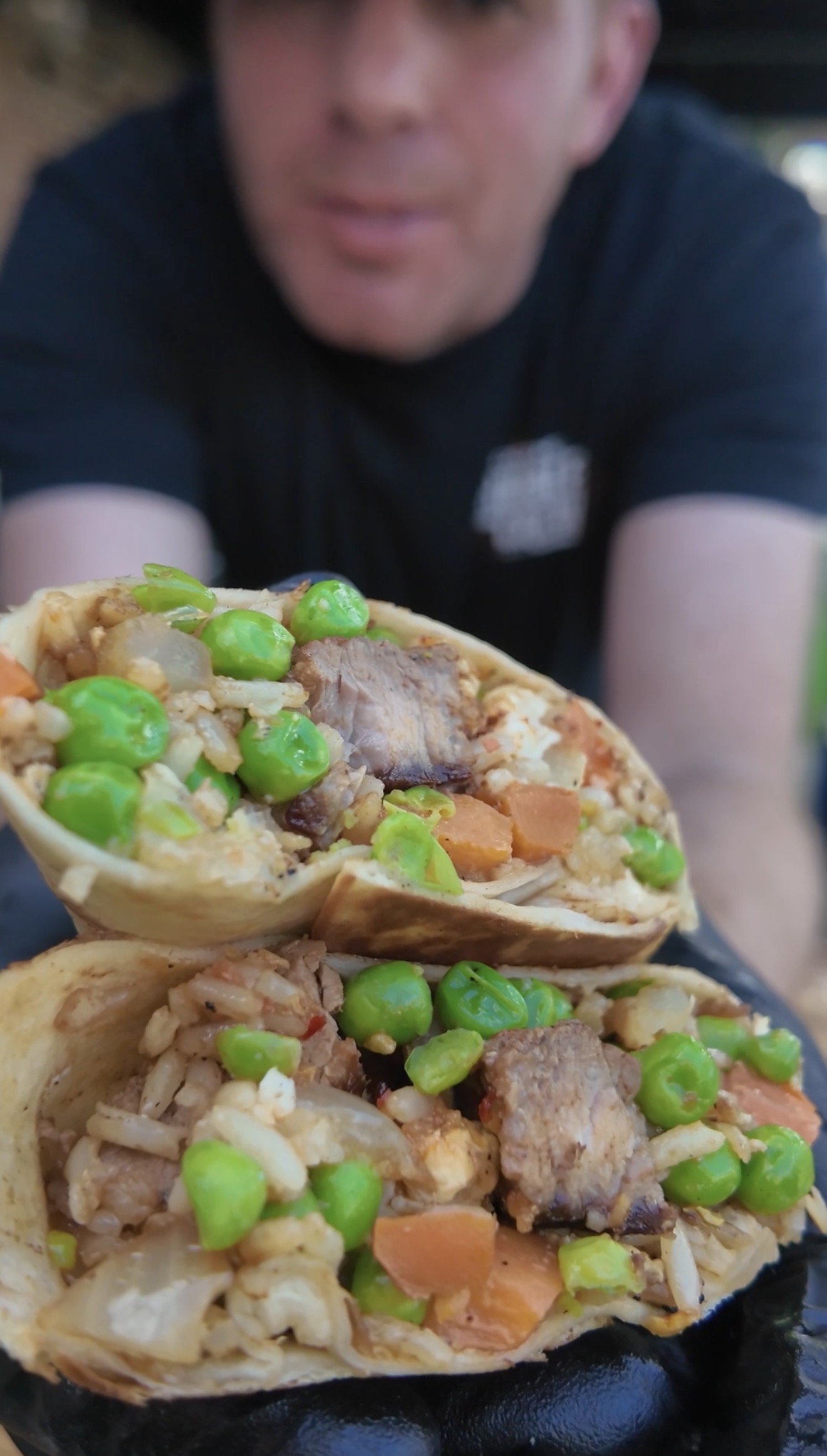 Steak Fried Rice Burritos