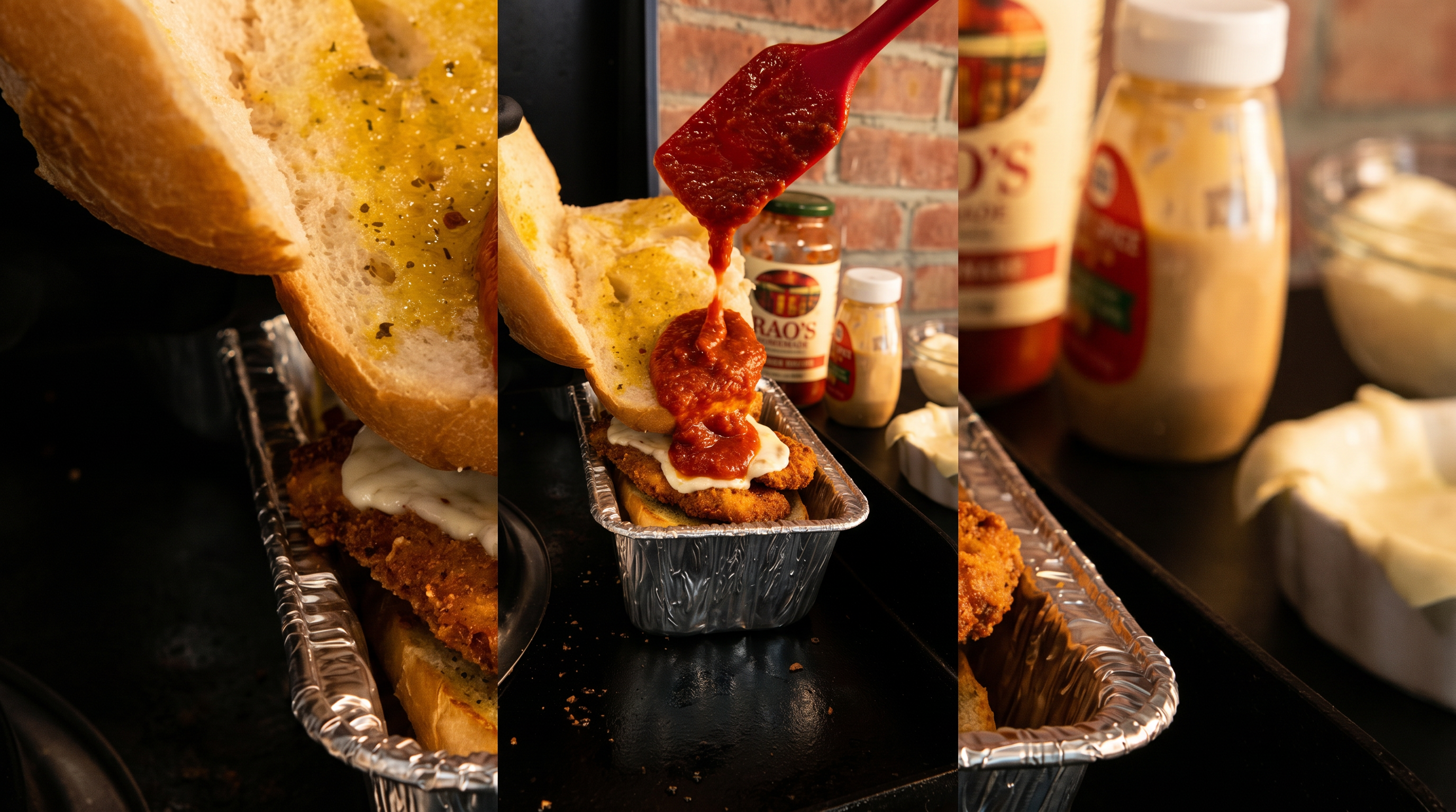 Chicken Parm Hero on the Blackstone