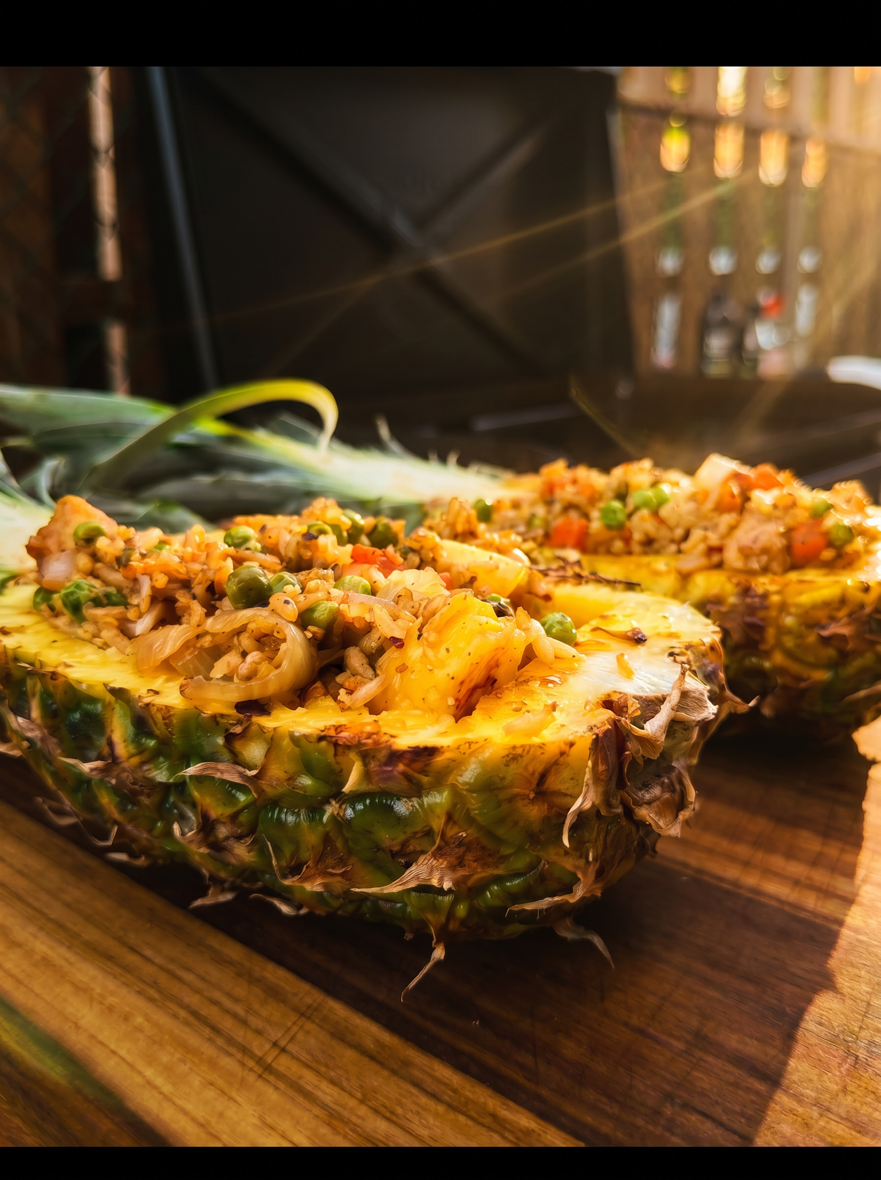 Pineapple Chicken Fried Rice on the Blackstone
